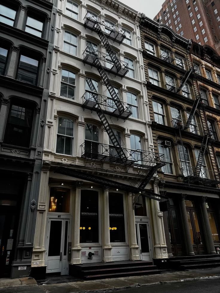 Historic cast-iron building facade